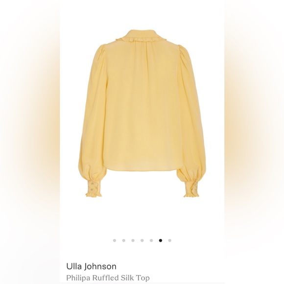 Ulla Johnson Philipa Ruffled Silk Top - Picture 3 of 4